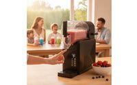 Countertop Chilled Drink Machine No Ice Needed Slushy Maker with Touch Panel Dishwasher Safe Smoothie Machine with Dispensing Spout Self-Cleaning for Families, Home Bar, Parties