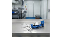Cable Tie Tool with Crank Handle Blue Cable Tie Pliers Organized for Mechanics, Marine Applications