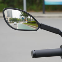 Easy to Install Flat Rearview Mirror Scratch Resistant Bike Rear View Mirror Universal Fit Vehicle Accessory Sturdy Frame for Cyclists, Scooter Riders, Cycling, Commuting