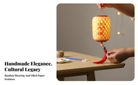 Mid-Autumn Event Bamboo Lantern, Oil Paper, DIY Handmade Kit, New 2025, Traditional Warm Ambience