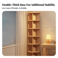 Revolving Tower Shelf 360-Degree Rotation rotating Book Tower Floor-Standing