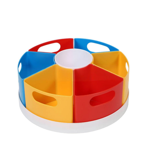 Rotating Desk Organizer, 360 Degree Pen Organiser with Multiple Compartments, Desktop Storage for Office and Students
