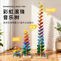 DIY Cross-Border Children's Educational Toy Rainbow Music Tree Wooden Ornament Kindergarten Gift Wholesale