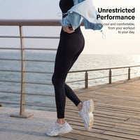 Gym Leggings for Women with Textured Fabric for Fitness, High Waist Compression for Workouts, Sculpting Pants