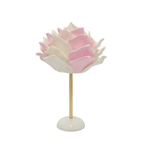Floral Bedside Lamp with Flower Shade Romantic Rose Lamp Ambient Warm for Bedroom, Nightstand, Reading Corner