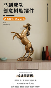Success Horse Resin Figurine for Home Decor