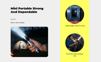 Waterproof rechargeable mini LED keychain