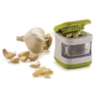 Manual Garlic Cube-Shaped Manual Press Chopper Hinged Lid