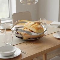 Stainless Steel Fruit Bowl Easy to Clean 304 Steel Serving Tray Mirror Finish