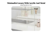 2-Tier Makeup Stand sturdy Cosmetic Organizer Large Capacity for Desktop, Women