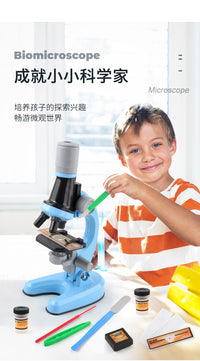 Upgraded Children's Microscope Toy Science Experiment Set for Students