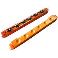 Wall-Mounted Billiard Cue Rack Solid Wood 6-Hole 8-Hole Cue Holder