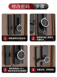 密码柜门扣锁大门栓防水防锈加厚门扣木门防盗酒柜免打孔机械锁