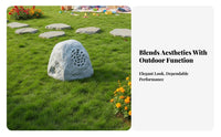 Rock-Shaped Speaker Waterproof Lawn audio system Weatherproof for public green space, Backyard