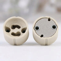 Bulb Holder for Ceramic Lamp and GU10-Style Lamp Holder, Wire-in Lamp Holder with Lead for DIY Lighting, Single Pack