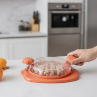 Ergonomic Manual Meat Shredder with Clear Lid Easy to Clean Chicken Shredder with Clear Lid BPA-Free Free Sturdy for Kitchen