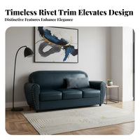 Classic Design Multi-Piece Living Room Set Wear-Resistant Upholstery Riveted Club Sofa High-Density Foam Cushion Office Furniture Solid Wood Frame for Business Professionals, Families, Homeowners, Reception Area