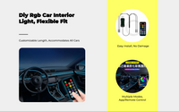 USB RGB car lights, music sync