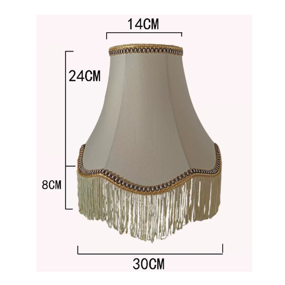 Tassel Lampshade Gentle Warmth Effect French Design Lamp Shade Easy to Install