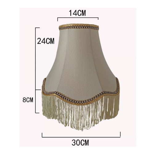 Tassel Lampshade Gentle Warmth Effect French Design Lamp Shade Easy to Install