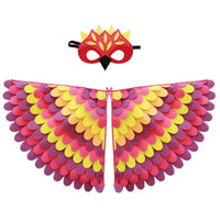 Ignites creativity avian appendage Cape Colorful Designs creature Costume vivid Print costume play Clothes Easy to Wear for Children, &children, little universals, Stage Performances, Halloween, celebratory gathering, School Events