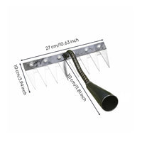 Steel Tooth Hoe Rake Multi-Functional Agricultural Tool High Effectiveness