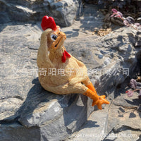 Resin Rooster Garden Ornament for Yard Decor