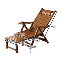 Folding Recliner Sturdy Foldable Lounge Chair Space-Saving for Rest, Reading