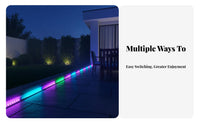 RGB LED String Lights Timer Function Music Sync LED Lights USB Powered for Teens