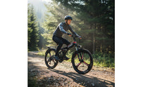 Electric Mountain Bike Foldable Mountain Bike Disc Brakes Power Assist Assist Electric Bike for Rough Terrain, Outdoor, Travel