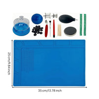13 Pieces Watch Repair Kit Raised Edge Tool Set Clear Dome Cover