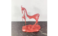 Abstract Horse Sculpture Modern Sculpture Figurine Handcrafted Look Table Ornament for Office