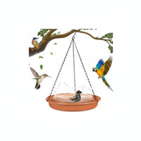 Hanging Bird Bath Outdoor Hanging Bird Bath with Chain Easy to Clean for Patio