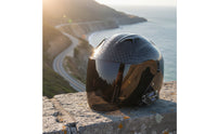 Carbon Fiber Look 3/4 | DOT Approved with, for Daily Commuting