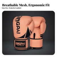 Boxing Gloves Thickened Padding Training Boxing Gloves Wrist Support for Teenagers, Beginners, Sparring, Gym