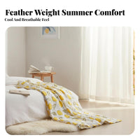 Double-Layer Printed Coverlet Breathable Towel Blanket Quick-Drying for Nursery
