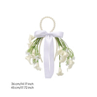 Bridal Bouquet with Pearls Beautiful Artificial Flower Arrangement Fake