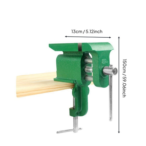 Clamp-on Bench Vise with Multi-Functional Small Table Vise Stable Clamping Miniature Bench Clamp for Hobbyists, Woodworkers, Garage