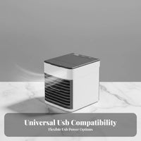 Desktop Misting Fan Energy Saving USB Desk Chiller Quiet USB Water-Cooled Chiller for Office Workers, Students, Bedroom, Dorm Room