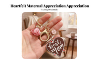 Mama Letter Charm Keychain Gift-Ready Mama Tassel Keychain Family Day Keyring for Moms, Handbag, Purse, Backpack