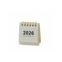 2026 Desk Calendar, Mini, Portable, Minimalist Design, Paper, Desktop Decor