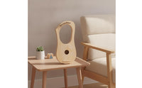 Unfinished Wooden Lyre Harp Kit Craft DIY Lyre Harp Kit Handmade Stringed Instrument Lightweight for Students