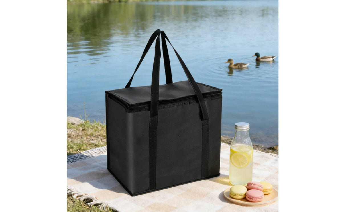 6 Cup Drink Carrier Keeps Hot or Cold Insulated Beverage Tote Easy to Clean Reusable Beverage Tote for Picnic, Outdoor, Grocery Shopping