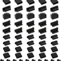 55 Pieces USB A Dust Stopper Snug Fit USB Port Dust Plug Flexible