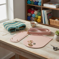 3 Pieces Bag Bottom and Flap Set Long-Lasting DIY Woven Bag Parts Soft Feel