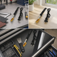 Handheld Plastic Welder with Flat Tip Electric Plastic Fusing Iron Non-Slip Rapid Heating for Workshop