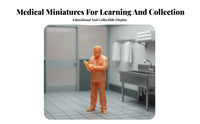 1:64 Scale Doctor Miniature Highly Detailed HO Scale Medical Figure Miniature Surgeon Model Ready to Paint for Sand Table Models