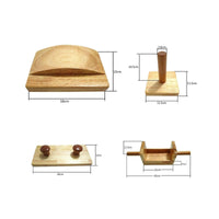4 Pieces Manual Wooden Sanding Boards Grip Strength Upper Limb Training Boards Finger Coordination Rehabilitation Board Fine Motor for Stroke Patients