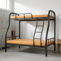 Metal Bunk Bed Space-Saving Bunk Bed Frame Noise Furniture for Teens, Students, Shared Bedroom, Dorm Room, Hostel