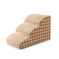 Pet Stairs with Removable Cover Washable Pet Ramp with Steps Sturdy for Indoor